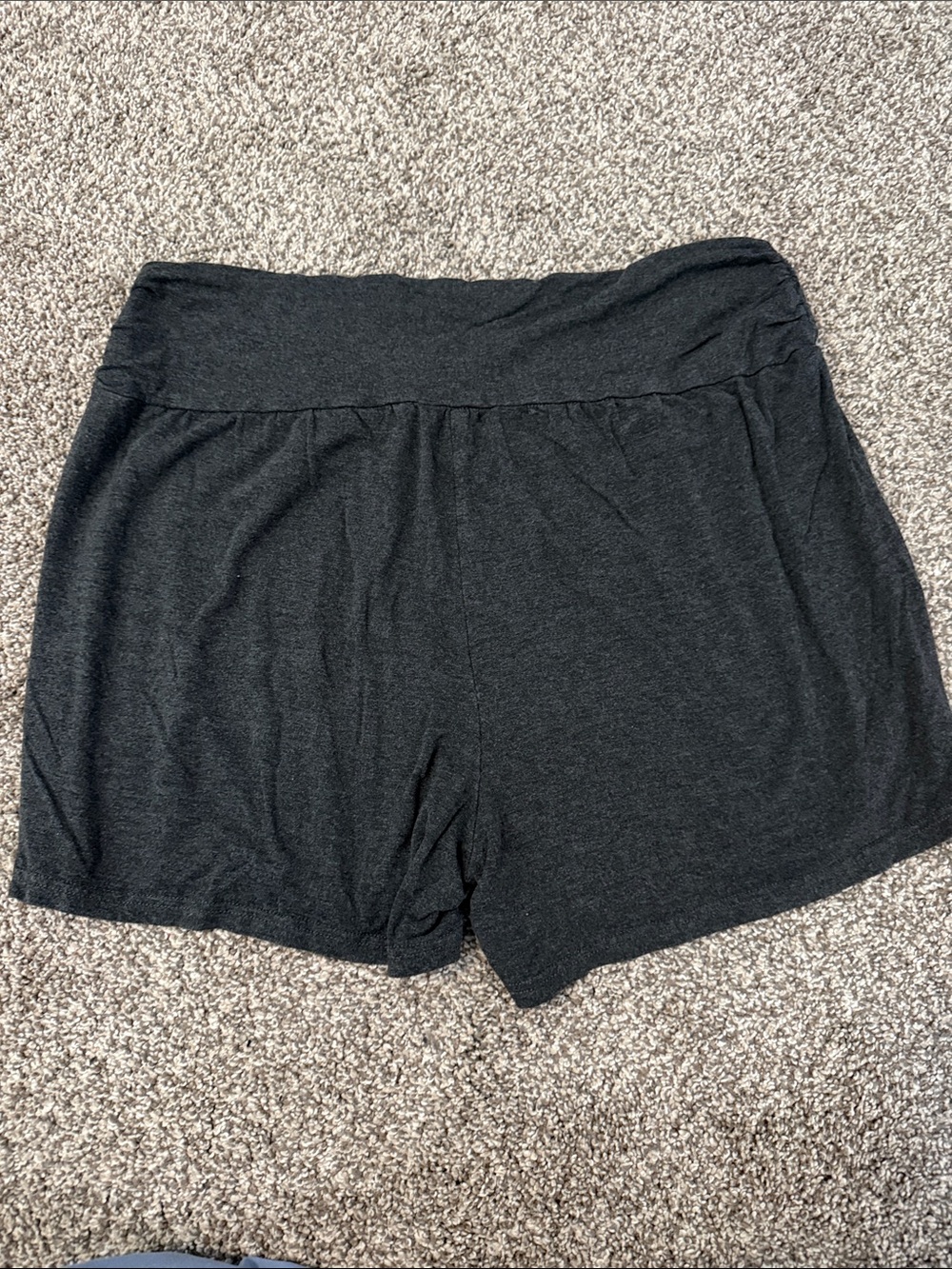 Women's Maternity Gray High-Waist Lounge Shorts